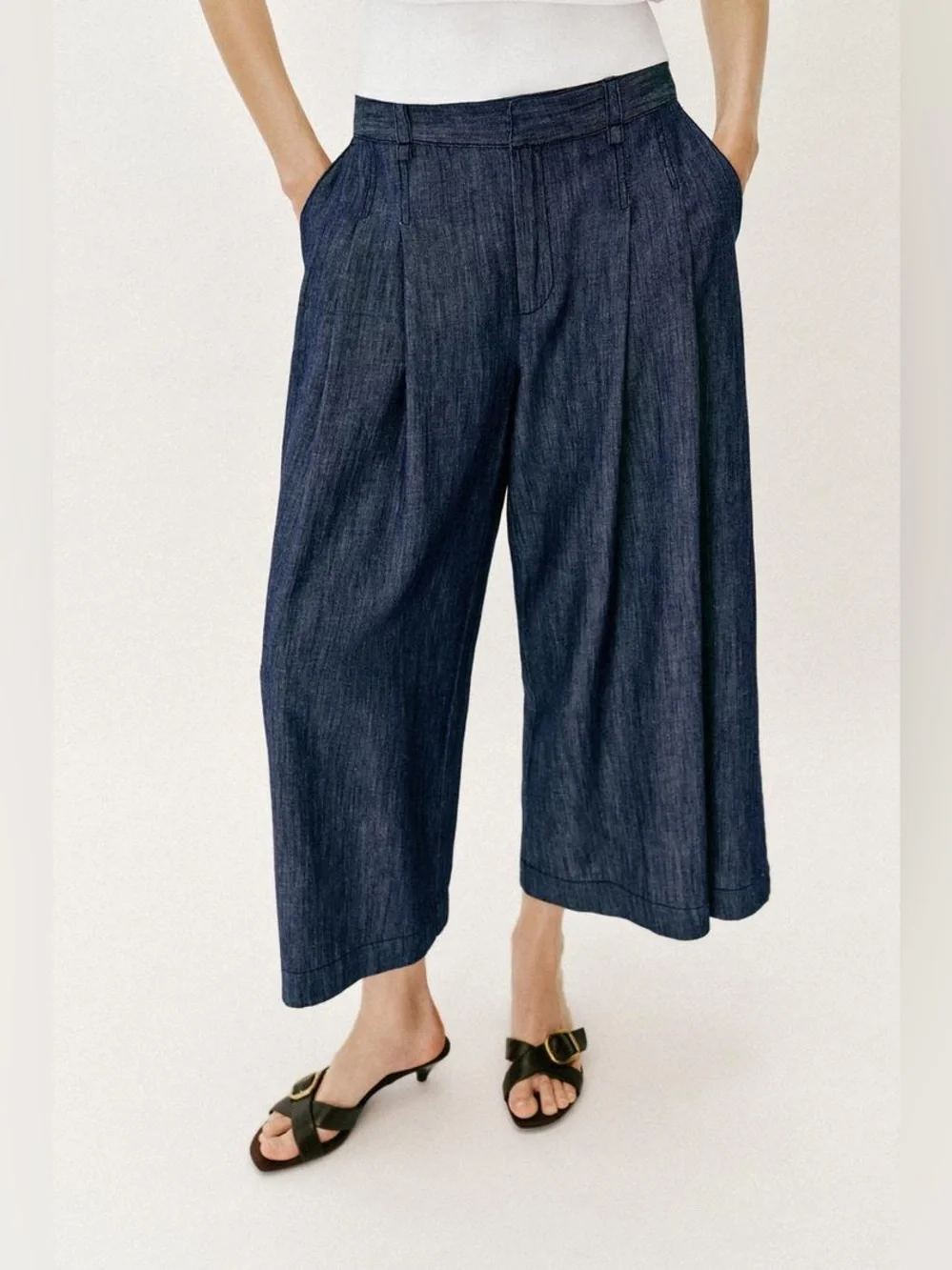 ZARA PLEATED CULOTTES